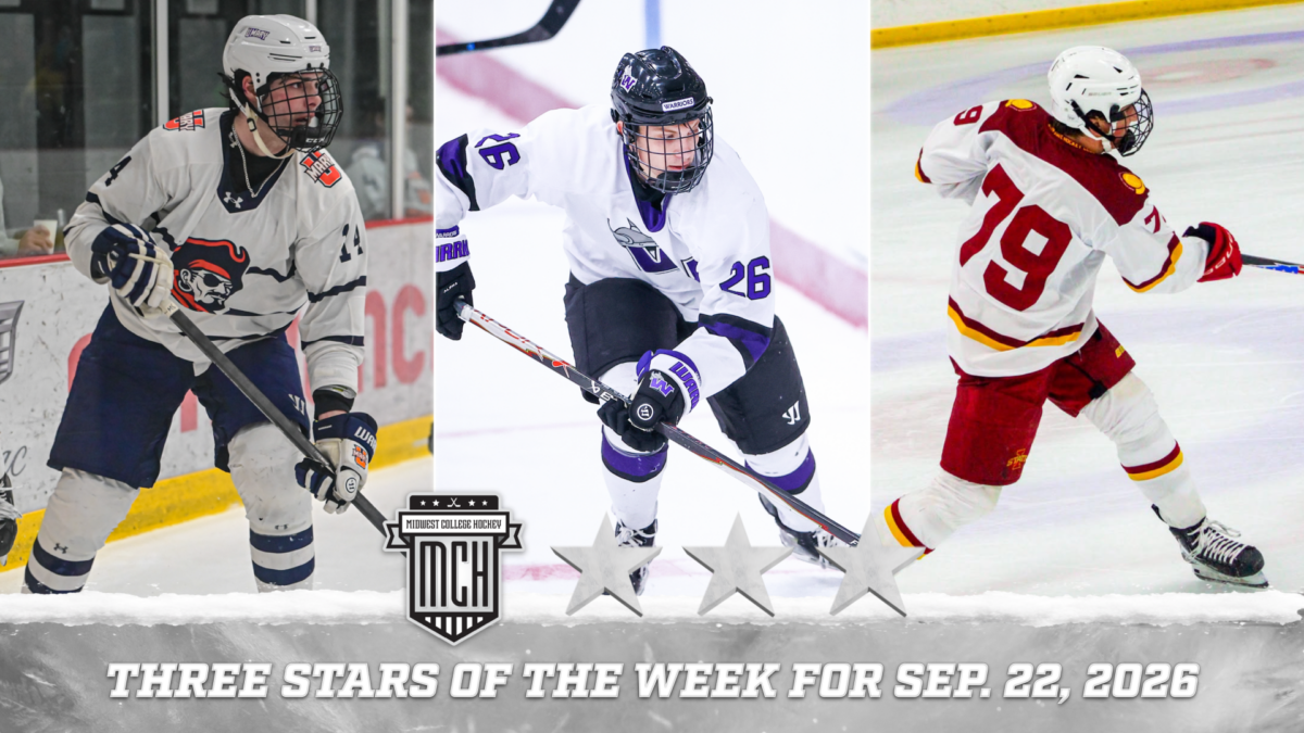 Three hockey players earn top players of the week honors.