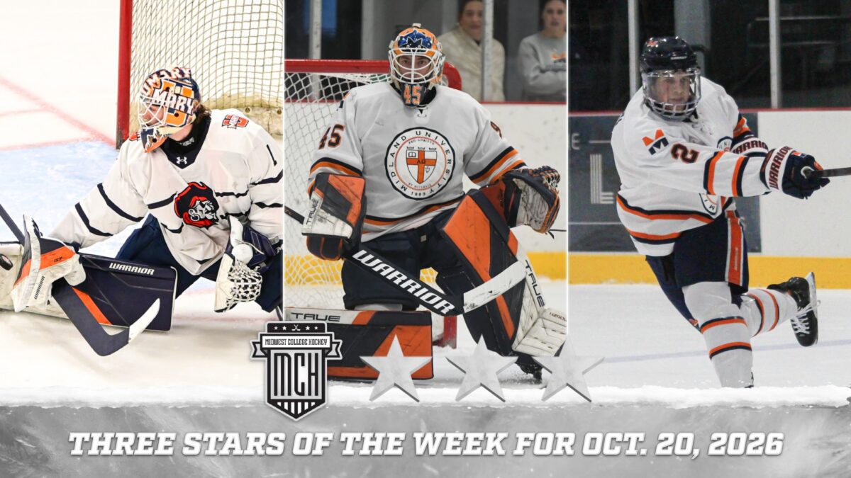 One Mary and two Midland Hockey players receive Top Three Stars of the Week honors.